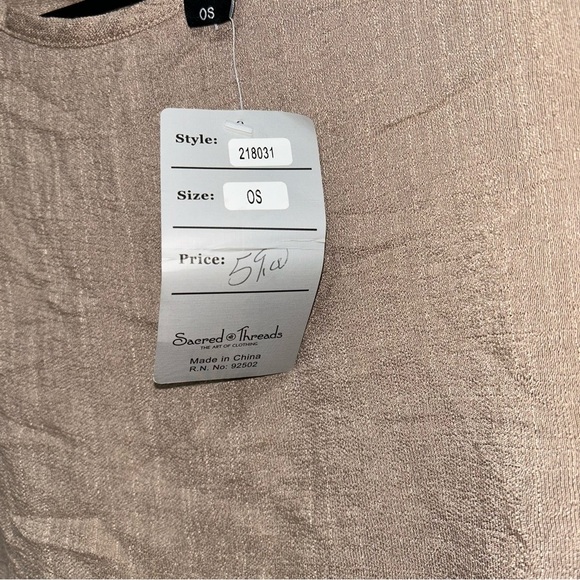 NWT Sacred Threads Asymetric Layered Midi Dress - Picture 8 of 8